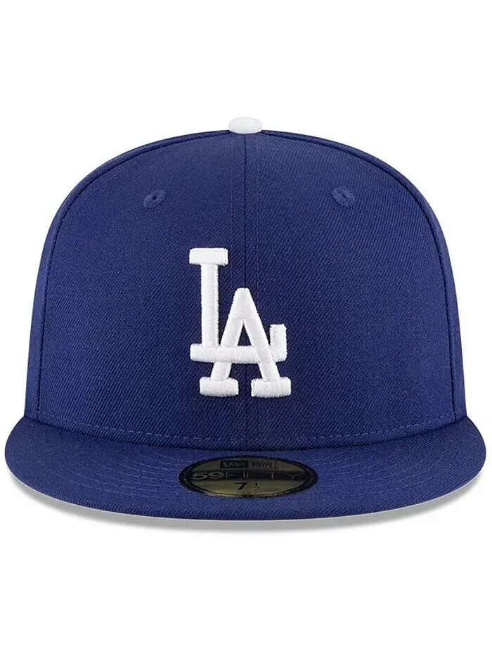 Мужская темно-синяя приталенная шляпа Los Angeles Dodgers World Series 1988 59FIFTY New Era — изображение 2 из 4, темно-синий