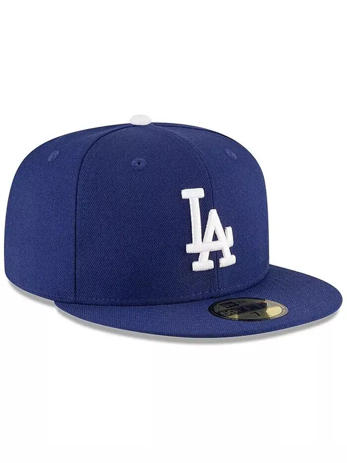 Мужская темно-синяя приталенная шляпа Los Angeles Dodgers World Series 1988 59FIFTY New Era — изображение 3 из 4, темно-синий