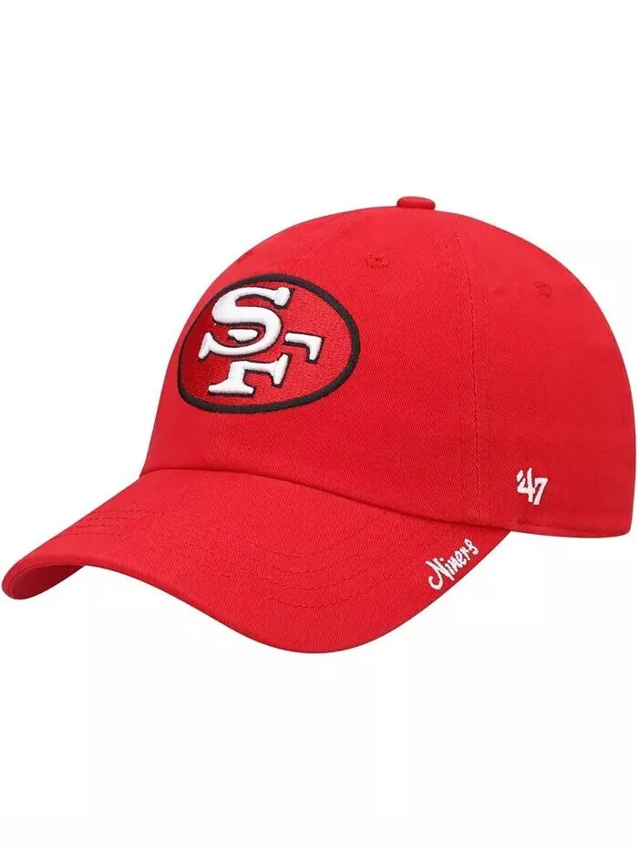 Женская регулируемая шапка Scarlet San Francisco 49Ers Miata Clean Up Legacy '47 Brand — изображение 1 из 4, алый