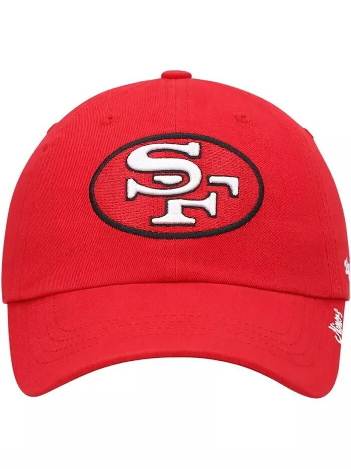 Женская регулируемая шапка Scarlet San Francisco 49Ers Miata Clean Up Legacy '47 Brand — изображение 2 из 4, алый