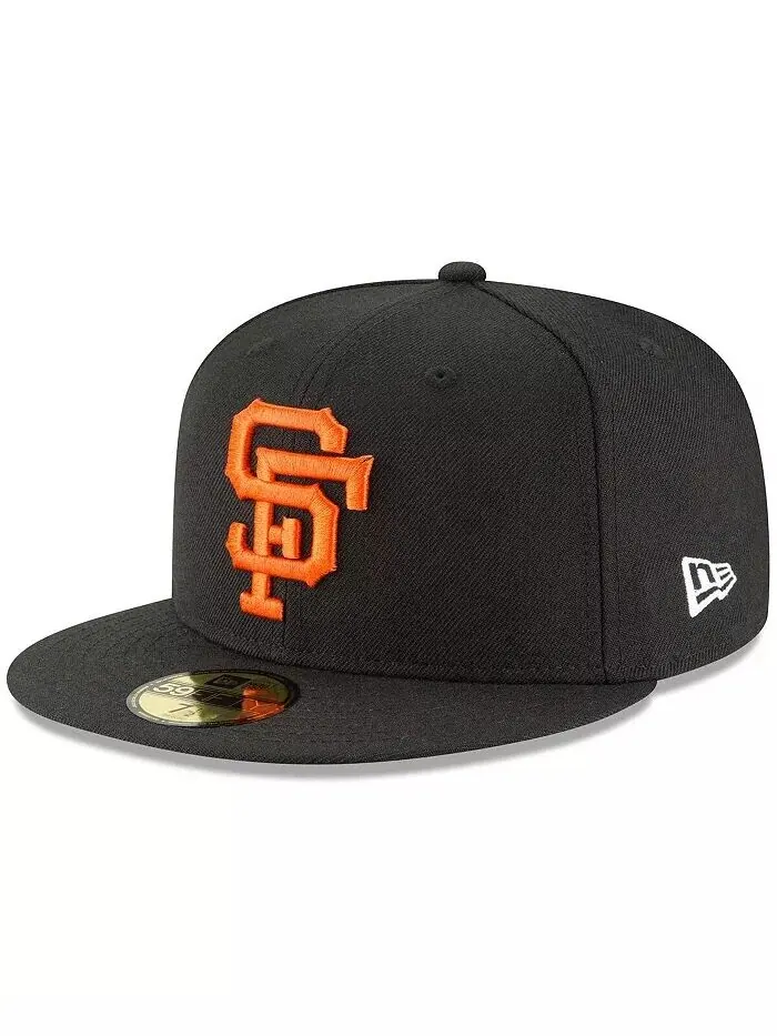 Мужская черная приталенная шляпа San Francisco Giants Cooperstown Collection 59FIFTY из шерсти New — изображение 1 из 4