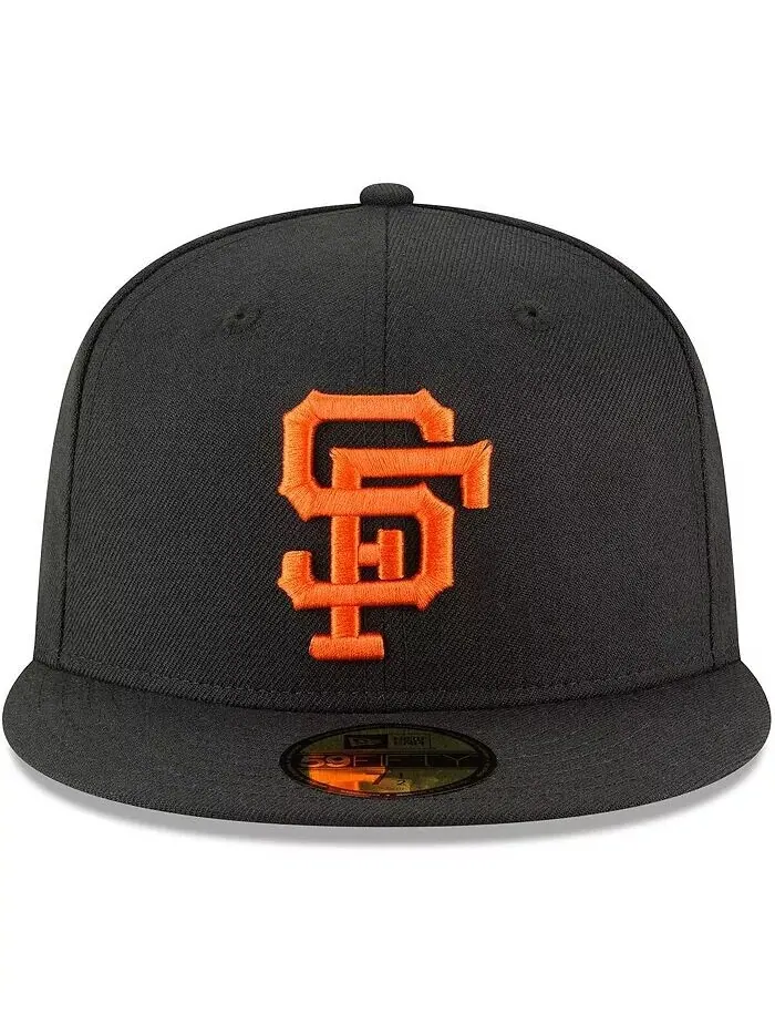Мужская черная приталенная шляпа San Francisco Giants Cooperstown Collection 59FIFTY из шерсти New — изображение 2 из 4