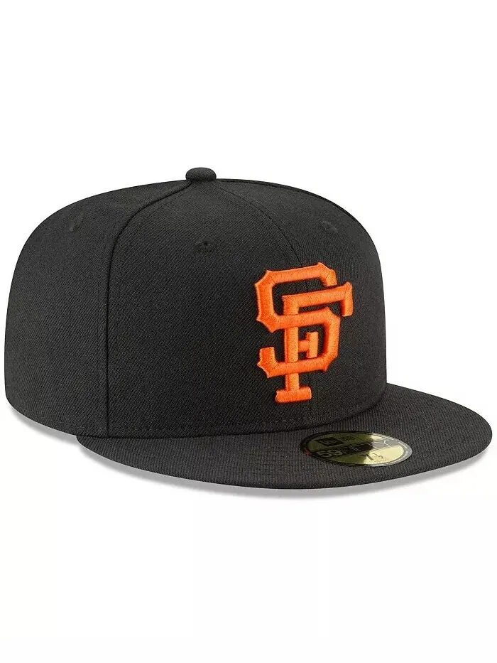 Мужская черная приталенная шляпа San Francisco Giants Cooperstown Collection 59FIFTY из шерсти New — изображение 3 из 4