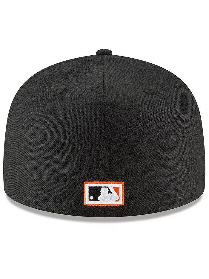 Мужская черная приталенная шляпа San Francisco Giants Cooperstown Collection 59FIFTY из шерсти New — изображение 4 из 4