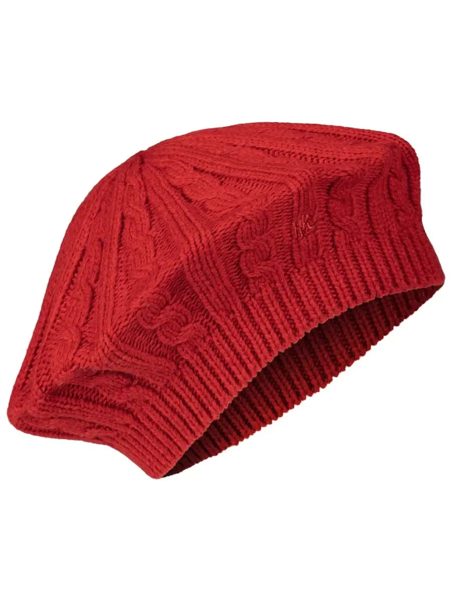 Берет с кабельной вязкой Core Cable Knit Beret Hat Lauren Ralph Lauren