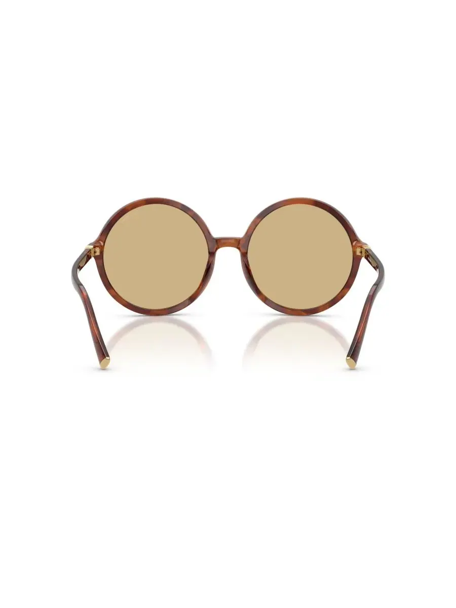 Женские круглые солнцезащитные очки, MU B02S MIU MIU, Striped Tobacco — изображение 4 из 6