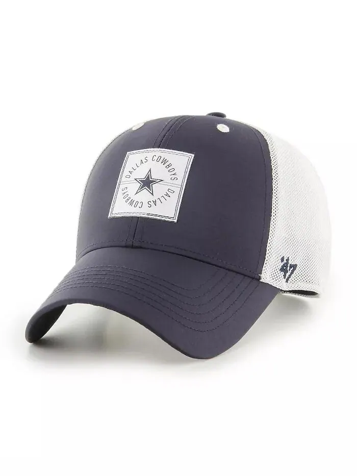 Мужская темно-синяя кепка Dallas Cowboys Disburse MVP Trucker Adjustable Hat '47 Brand — изображение 1 из 2