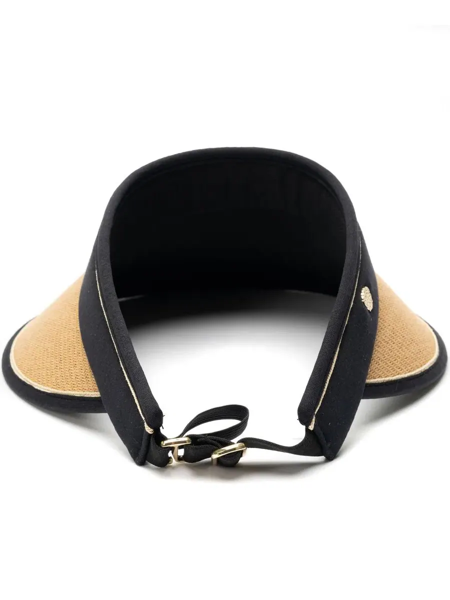 Шляпа-козырек из твида и соломы с откидным козырьком Vince Camuto — изображение 3 из 7, бежевый