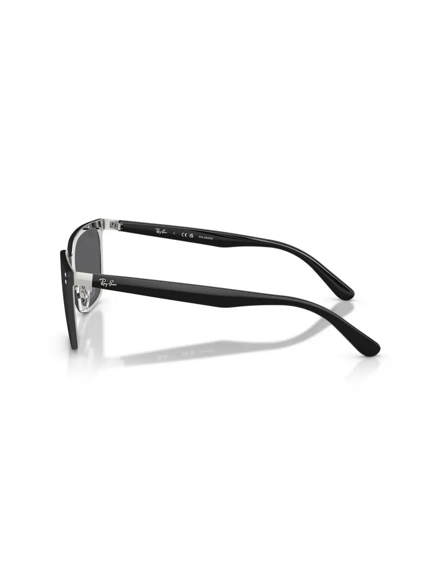 Солнцезащитные очки унисекс с поляризацией, RB3784D Ray-Ban — изображение 3 из 7, серебряный