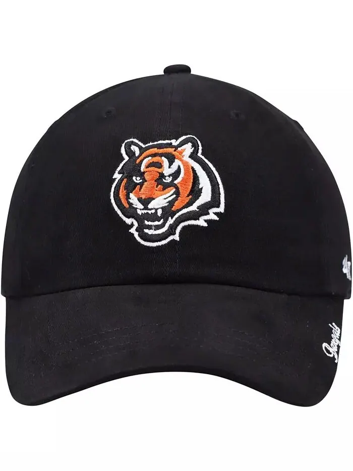 Женская черная шапка Cincinnati Bengals Miata Clean Up Primary с регулируемой головкой '47 Brand — изображение 2 из 4