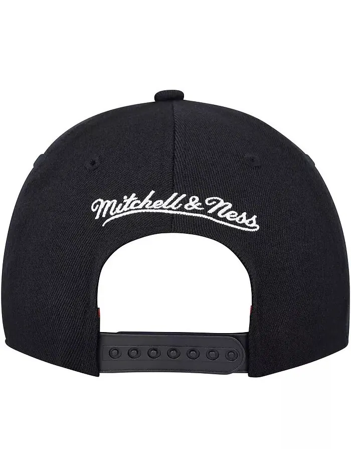 Мужская черная бейсболка-кепка Toronto Raptors MVP Team Script 2.0 Stretch Snapback Mitchell & Ness — изображение 4 из 4