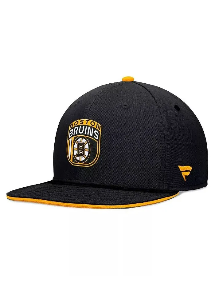 Мужская черная кепка Snapback проекта НХЛ "Бостон Брюинз 2024" Fanatics — изображение 4 из 4, черный золотистый