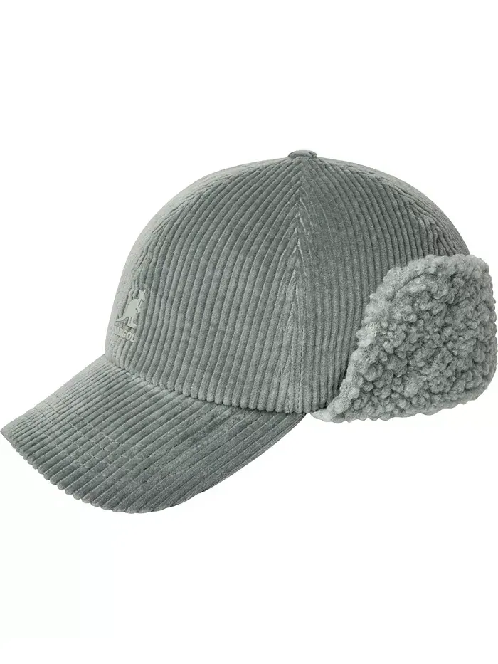 Уютная бейсбольная шапка-ушанка Cozy Cord Kangol — изображение 1 из 3, зеленый