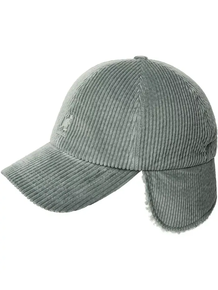 Уютная бейсбольная шапка-ушанка Cozy Cord Kangol — изображение 3 из 3, зеленый