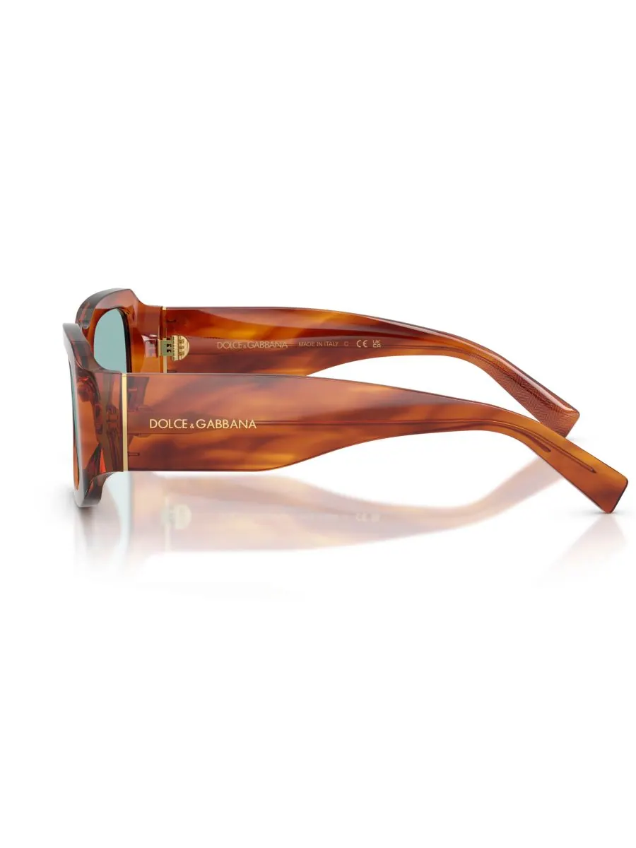 Мужские солнцезащитные очки большого размера, DG4503 Dolce&Gabbana, Striped Ginger — изображение 5 из 6
