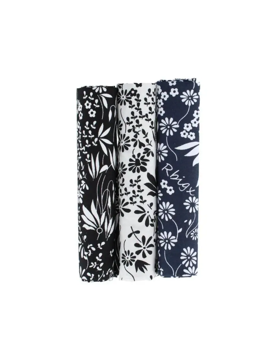 Набор из 3 мужских хлопковых носовых платков Ezra'a Stately Floral Trafalgar — изображение 1 из 5