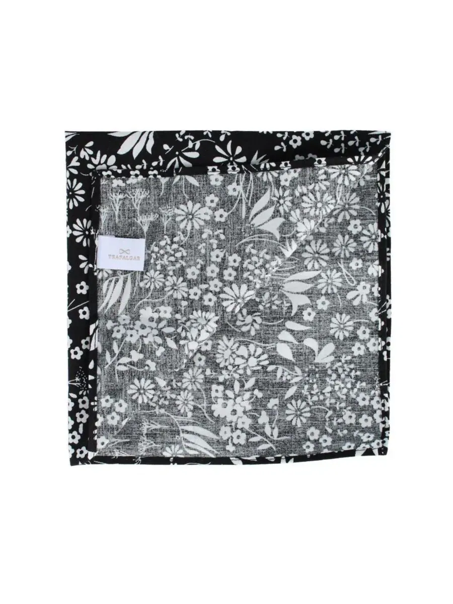Набор из 3 мужских хлопковых носовых платков Ezra'a Stately Floral Trafalgar — изображение 5 из 5