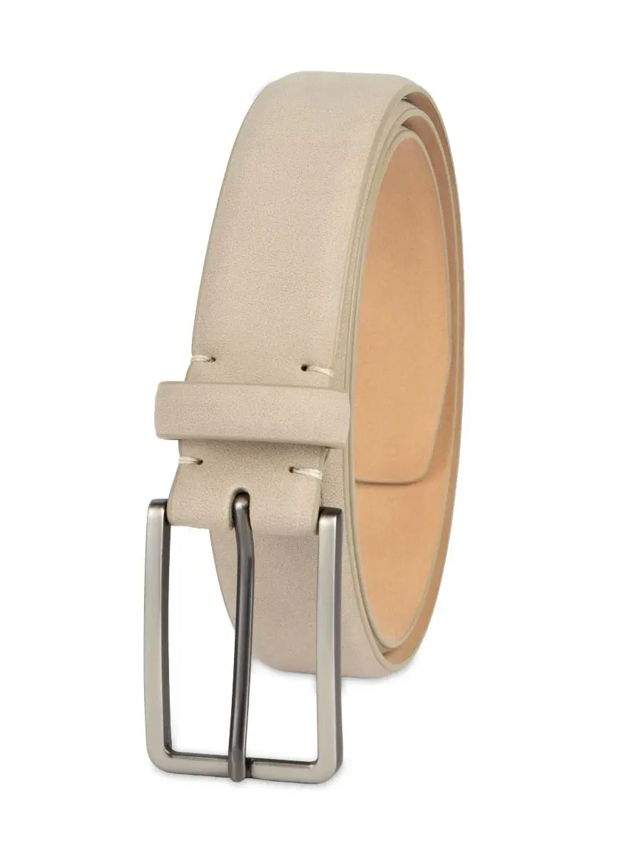 Мужской эластичный пояс AlfaTech Stretch Dress Belt Alfani — изображение 2 из 5, бежевый