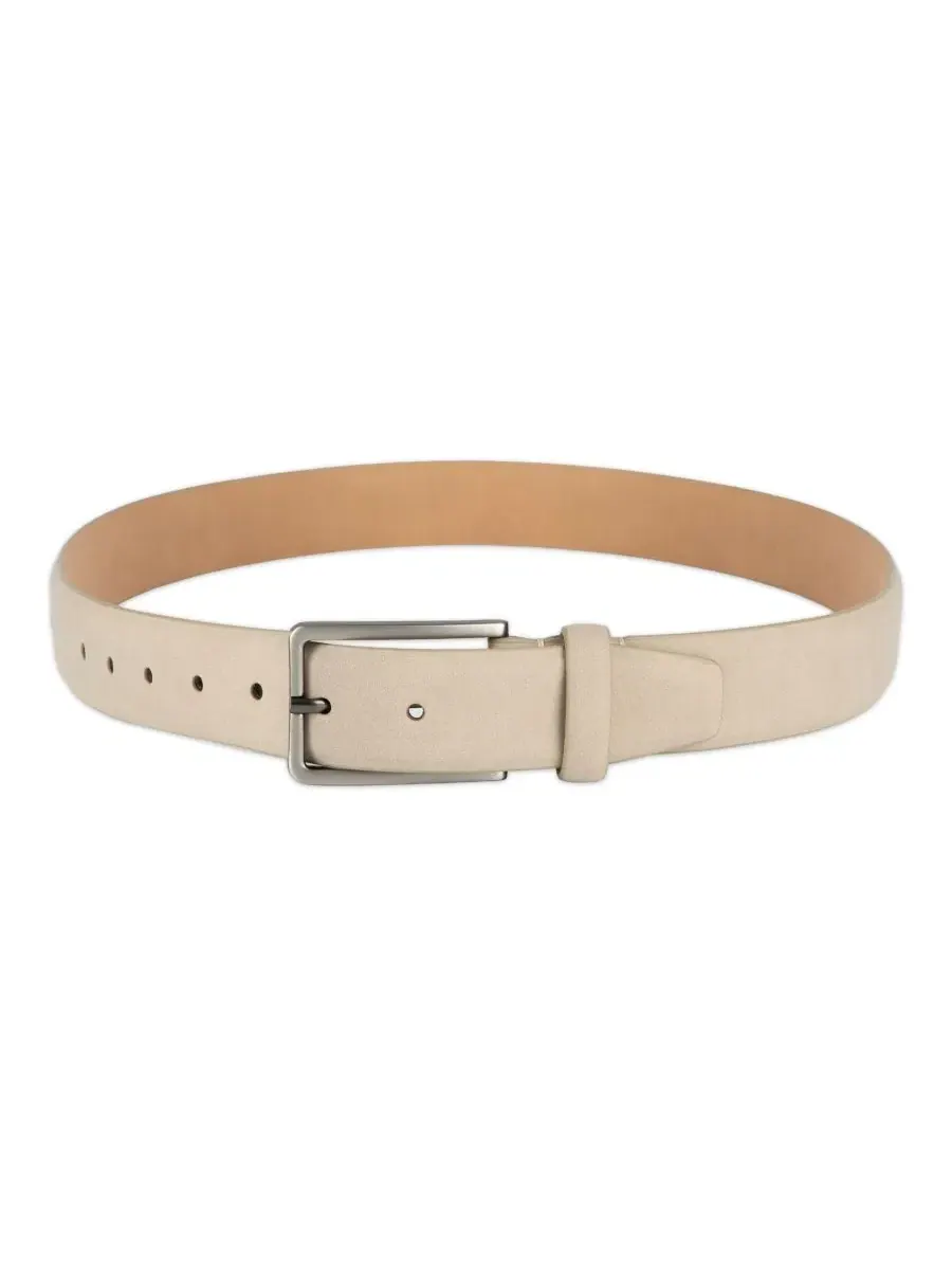Мужской эластичный пояс AlfaTech Stretch Dress Belt Alfani — изображение 4 из 5, бежевый