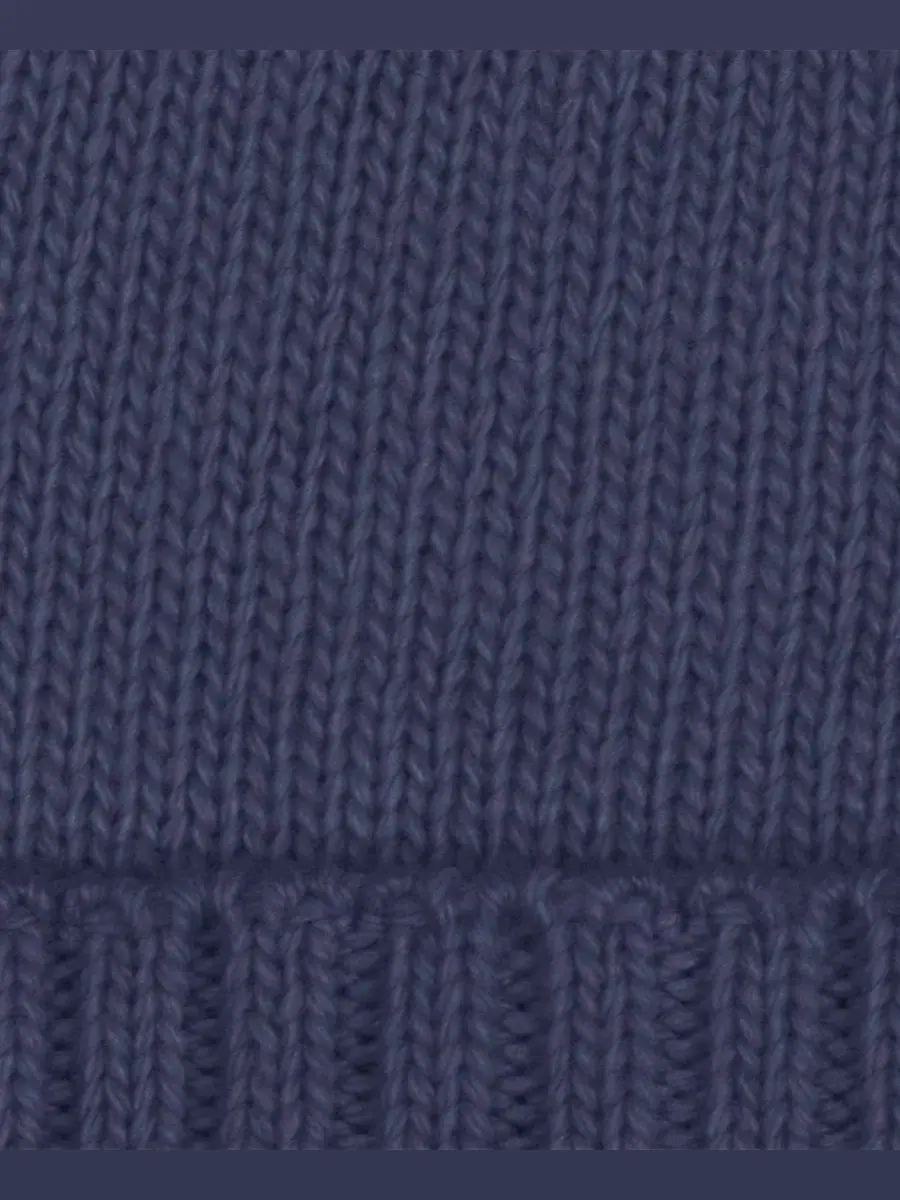Шапка с пряжкой Equestrian Buckle Merino Knit Hat Lauren Ralph Lauren — изображение 4 из 5, темно-синий