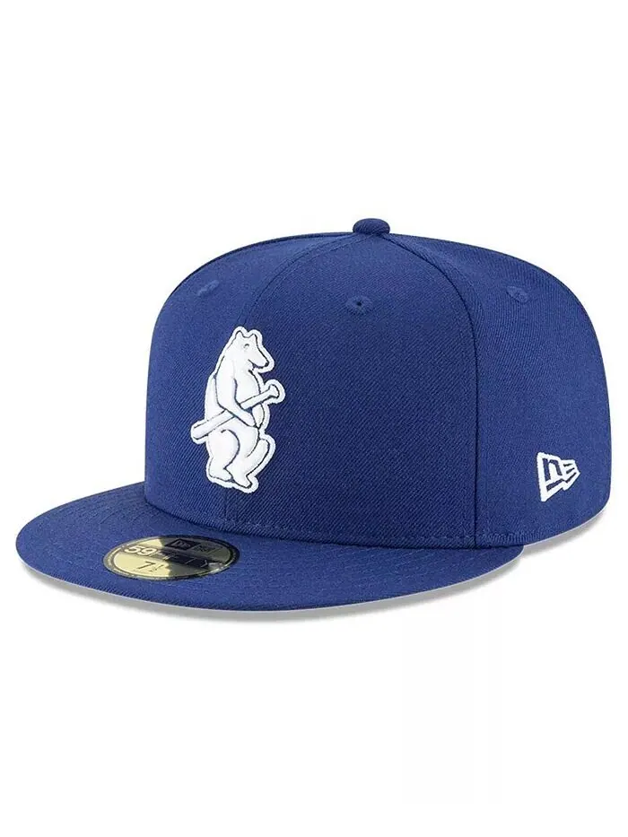 Мужская приталенная шляпа Royal Chicago Cubs Cooperstown Collection 59FIFTY из шерсти New Era