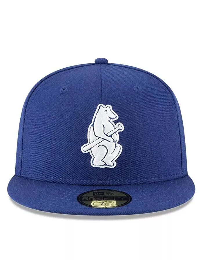 Мужская приталенная шляпа Royal Chicago Cubs Cooperstown Collection 59FIFTY из шерсти New Era — изображение 2 из 4