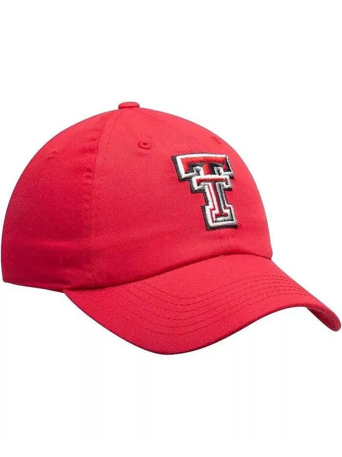 Мужская красная регулируемая шляпа с логотипом Texas Tech Red Raiders Primary Top Of The World — изображение 2 из 4, красный
