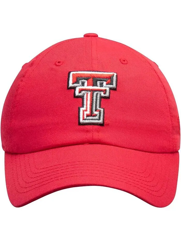 Мужская красная регулируемая шляпа с логотипом Texas Tech Red Raiders Primary Top Of The World — изображение 3 из 4, красный