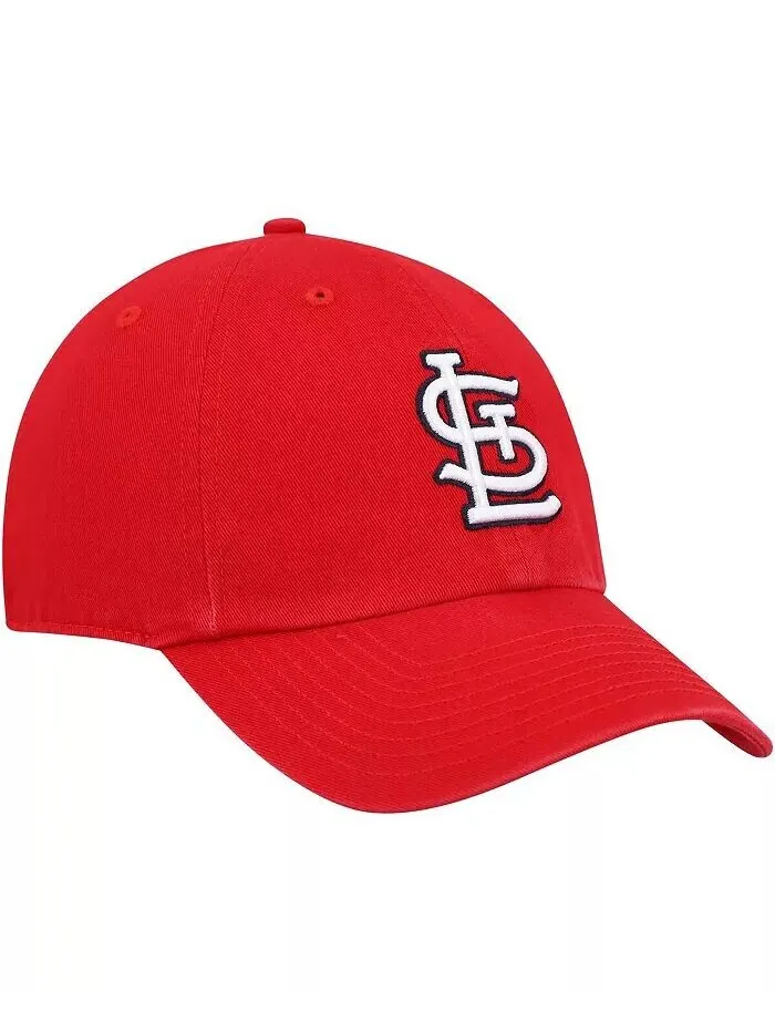 Мужская красная кепка St. Louis Cardinals Clean Up Adjustable '47 Brand — изображение 3 из 4