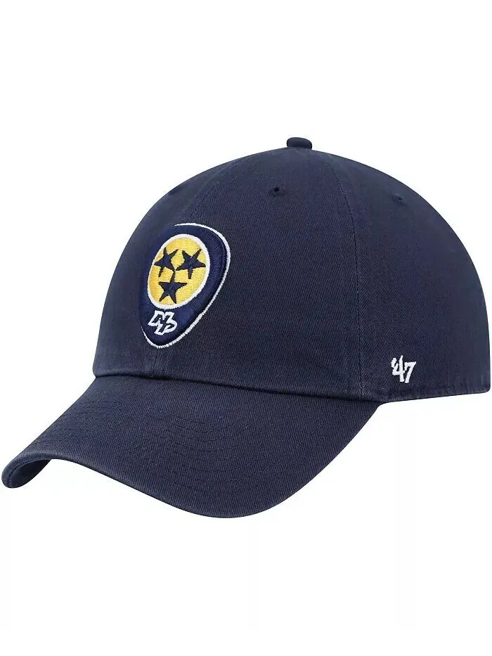 Мужская темно-синяя регулируемая кепка с логотипом Nashville Predators '47 '47 Brand — изображение 1 из 4, темно-синий