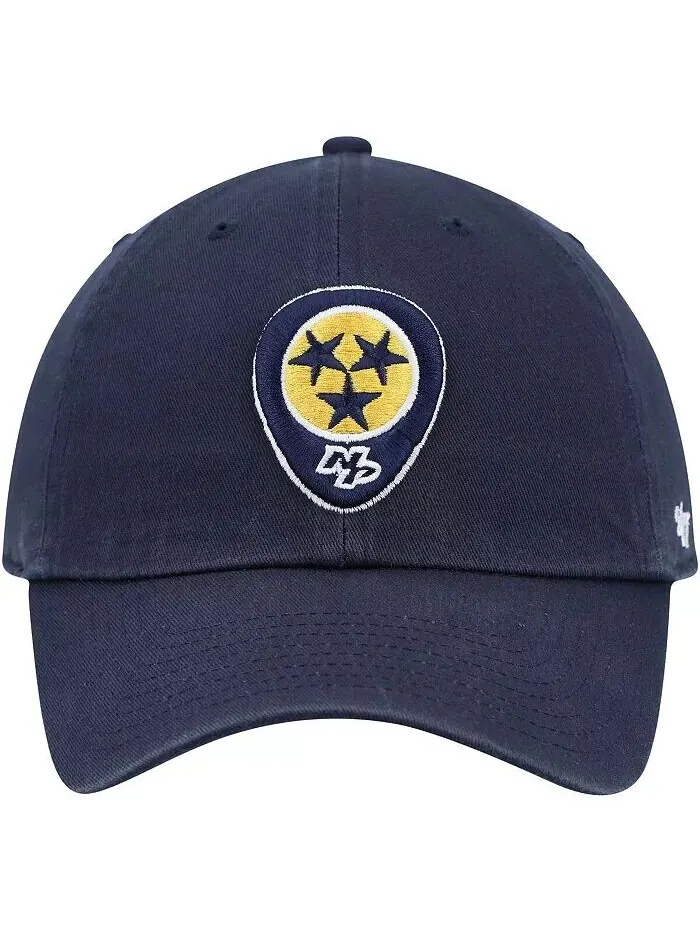 Мужская темно-синяя регулируемая кепка с логотипом Nashville Predators '47 '47 Brand — изображение 2 из 4, темно-синий
