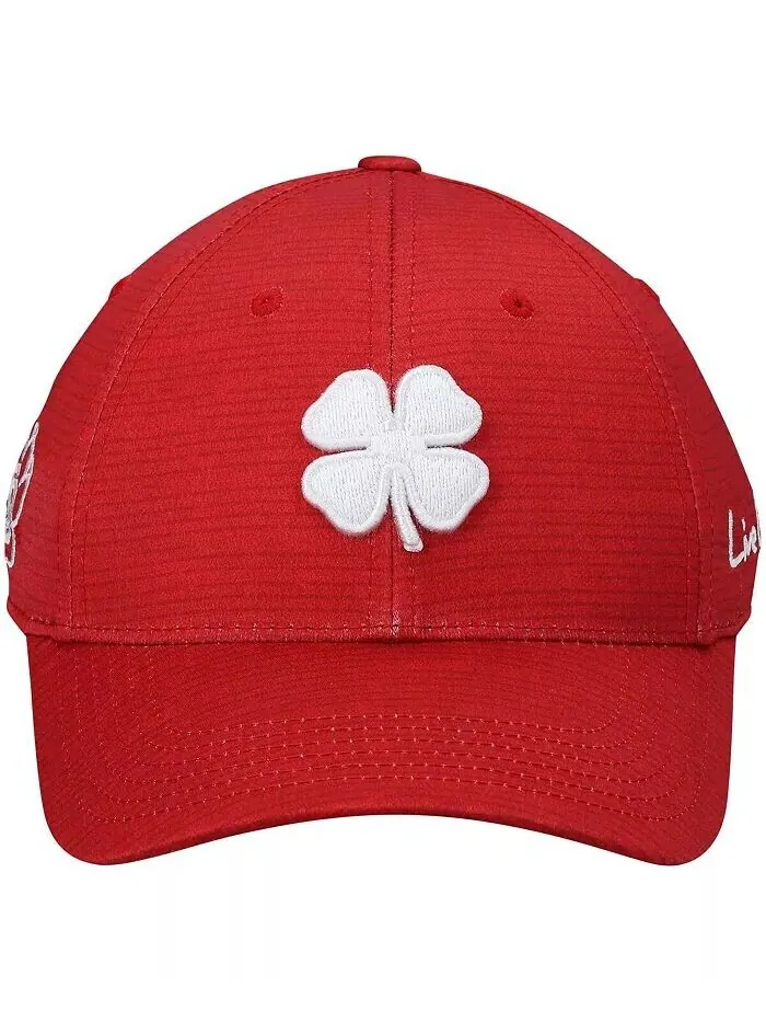 Мужская красная гибкая шляпа South Dakota Coyotes Crazy Luck Memory Fit Black Clover — изображение 2 из 3, красный