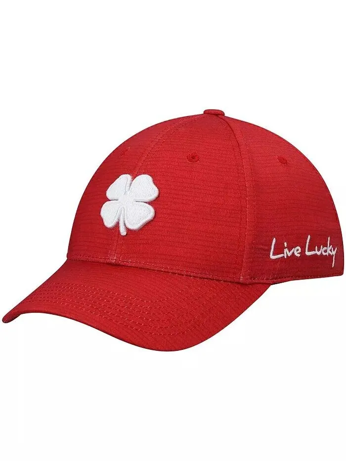 Мужская красная гибкая шляпа South Dakota Coyotes Crazy Luck Memory Fit Black Clover — изображение 3 из 3, красный