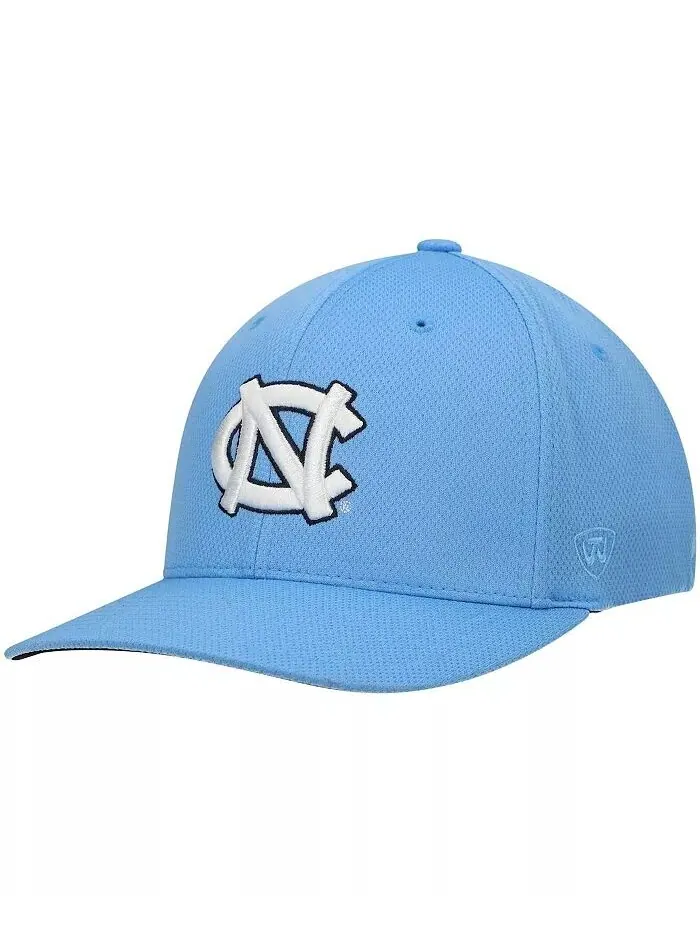 Мужская кепка с логотипом Carolina Blue North Carolina Tar Heels Reflex Flex Hat Top Of The World — изображение 1 из 4, синий