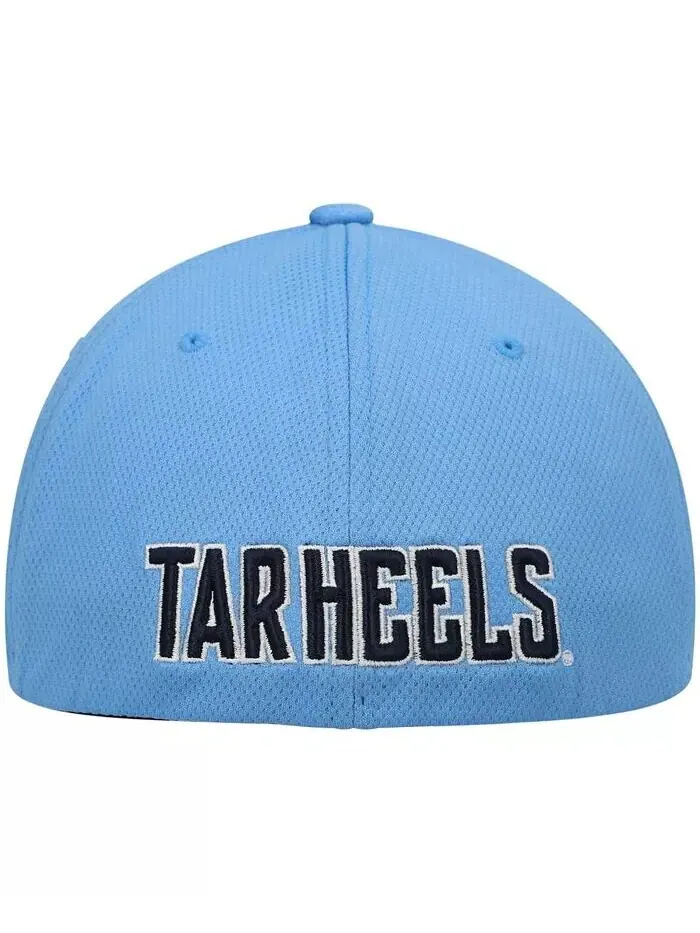 Мужская кепка с логотипом Carolina Blue North Carolina Tar Heels Reflex Flex Hat Top Of The World — изображение 4 из 4, синий