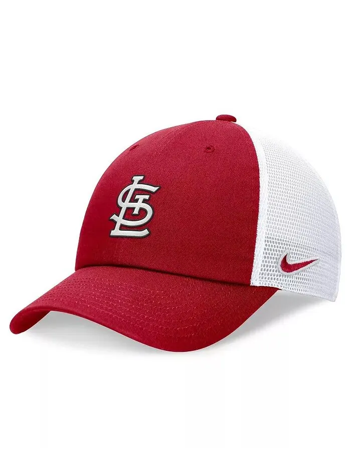 Мужская красная шляпа водителя грузовика St. Louis Cardinals Club с регулируемой головкой Nike
