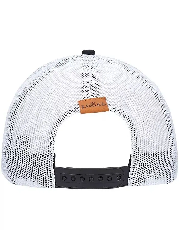Мужская черная кожаная кепка с нашивкой California Trucker Snapback Local Crowns — изображение 2 из 4, черный