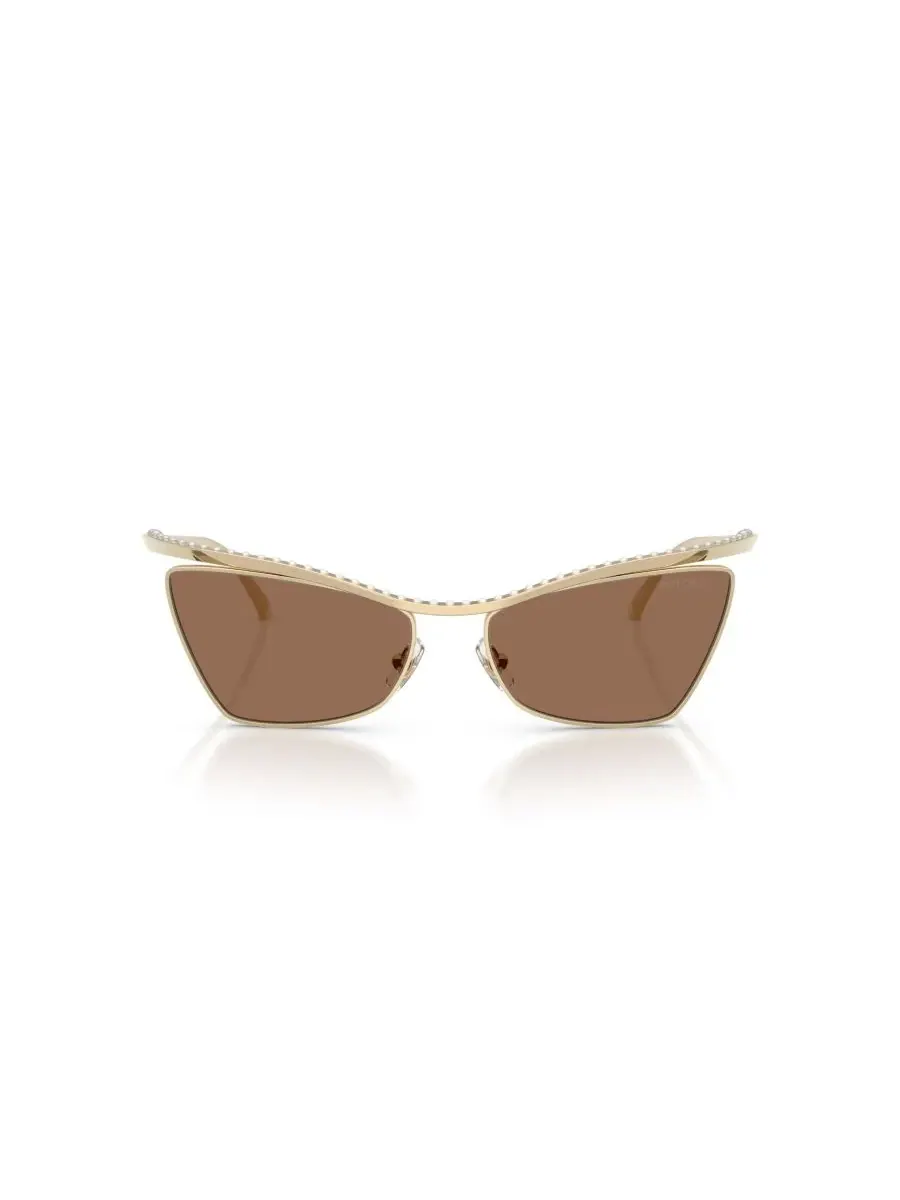 Женские солнцезащитные очки «кошачий глаз», JC4014H Jimmy Choo, pale золото — изображение 2 из 6, бледный золотистый