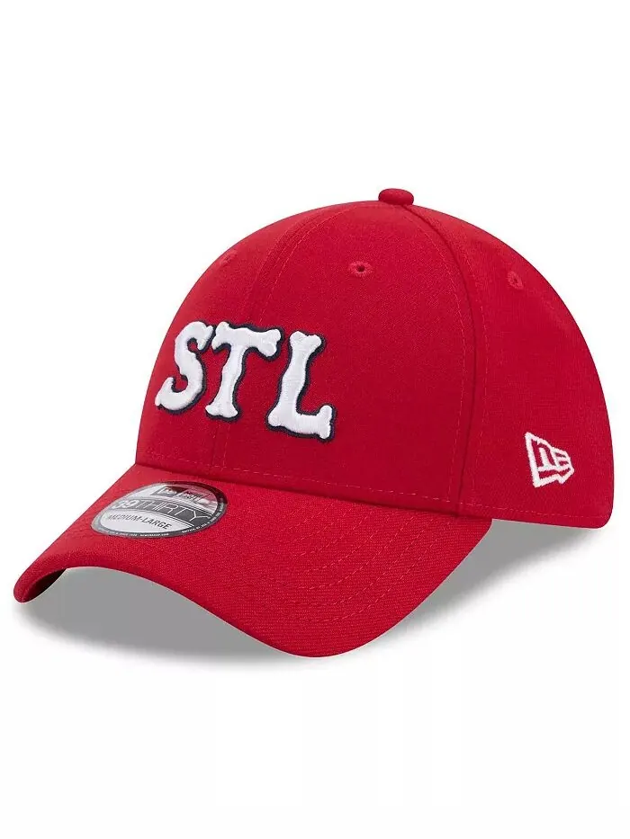 Мужская красная бейсболка St. Louis Cardinals 2024 City Connect 39THIRTY Flex New Era