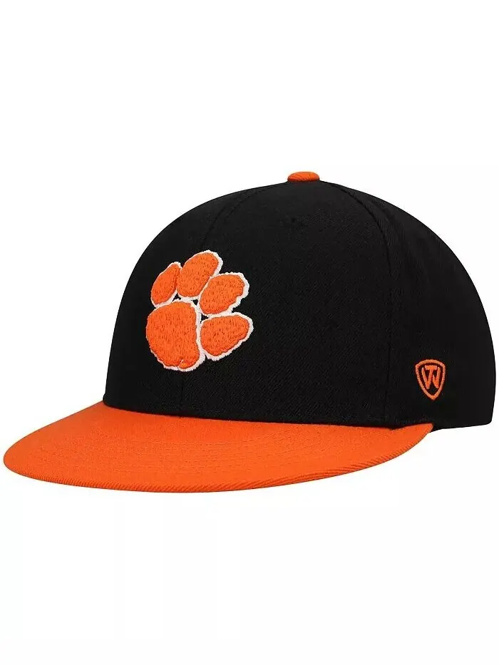 Мужская черная, оранжевая двухцветная кепка цвета команды Clemson Tigers Top of the World — изображение 1 из 4