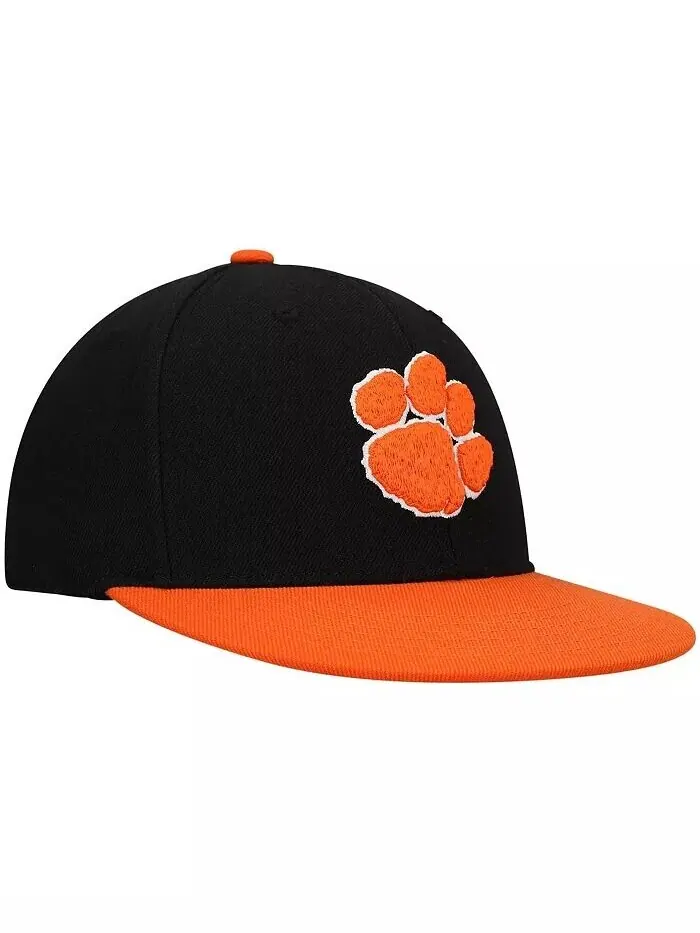 Мужская двухцветная приталенная шляпа черного — изображение 3 из 4, черный оранжевый