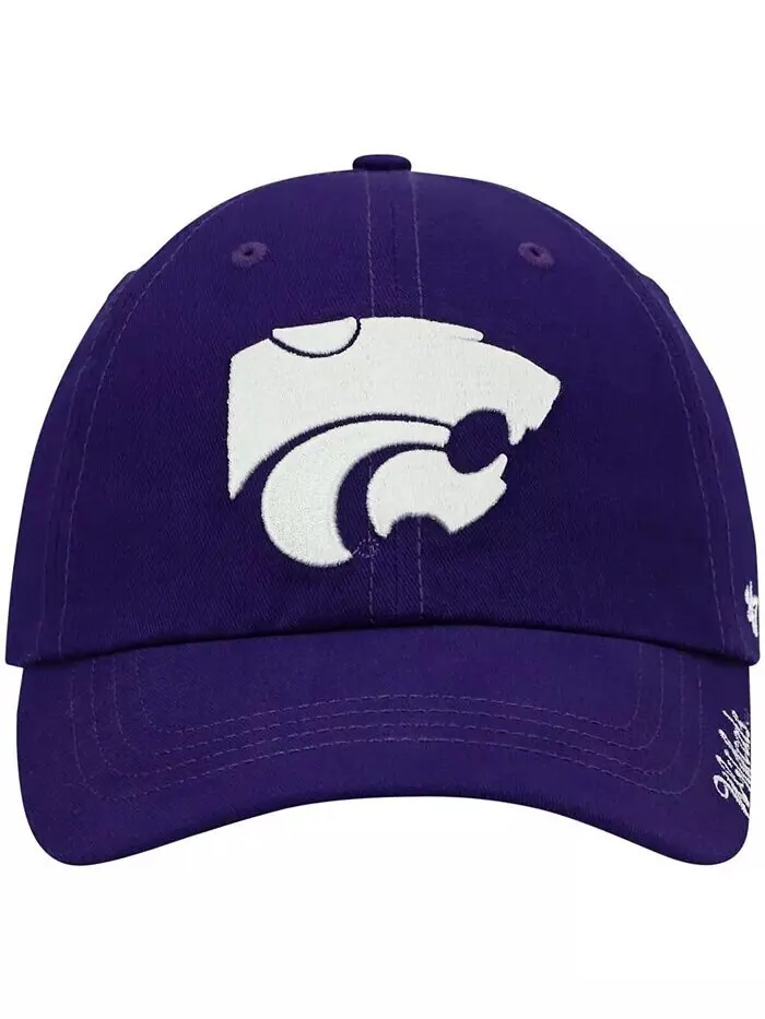 Женская фиолетовая регулируемая шляпа с логотипом Kansas State Wildcats Miata Clean Up '47 Brand — изображение 2 из 4