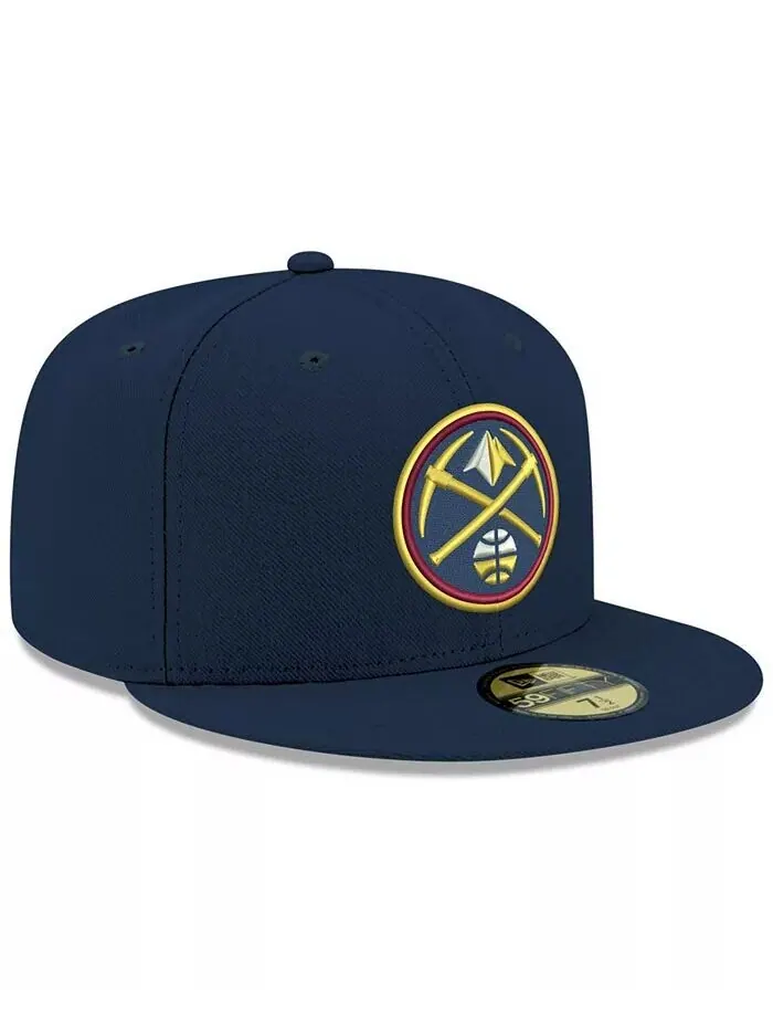 Кепка приталенного кроя Denver Nuggets Basic 59FIFTY New Era — изображение 3 из 4, темно-синий