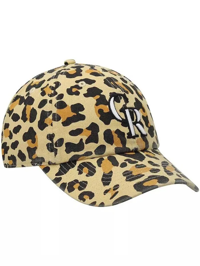 Женская регулируемая шапка Colorado Rockies Tan Bagheera Cheetah 2047 года '47 Brand — изображение 3 из 4, бежевый