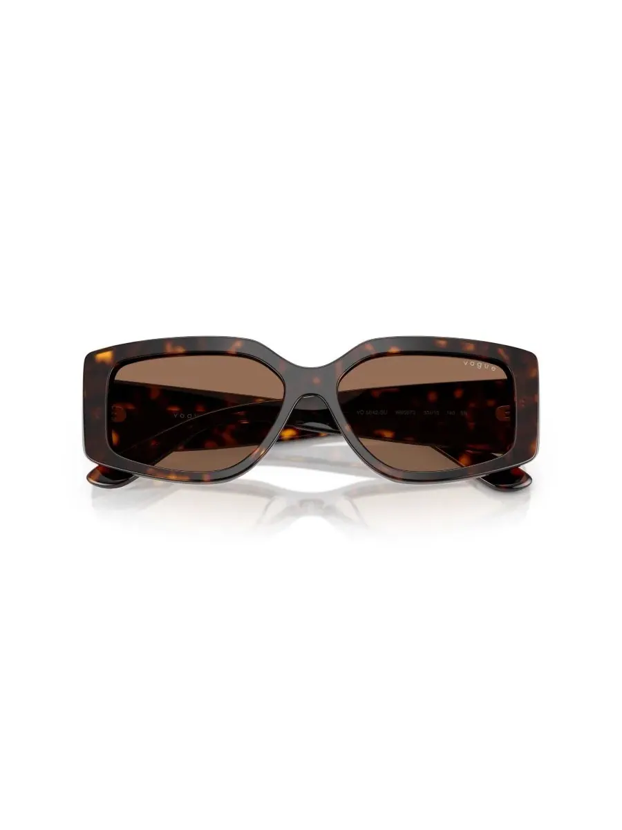 Женские прямоугольные солнцезащитные очки, VO5642SU Vogue Eyewear, темно-havana — изображение 5 из 7, коричневый