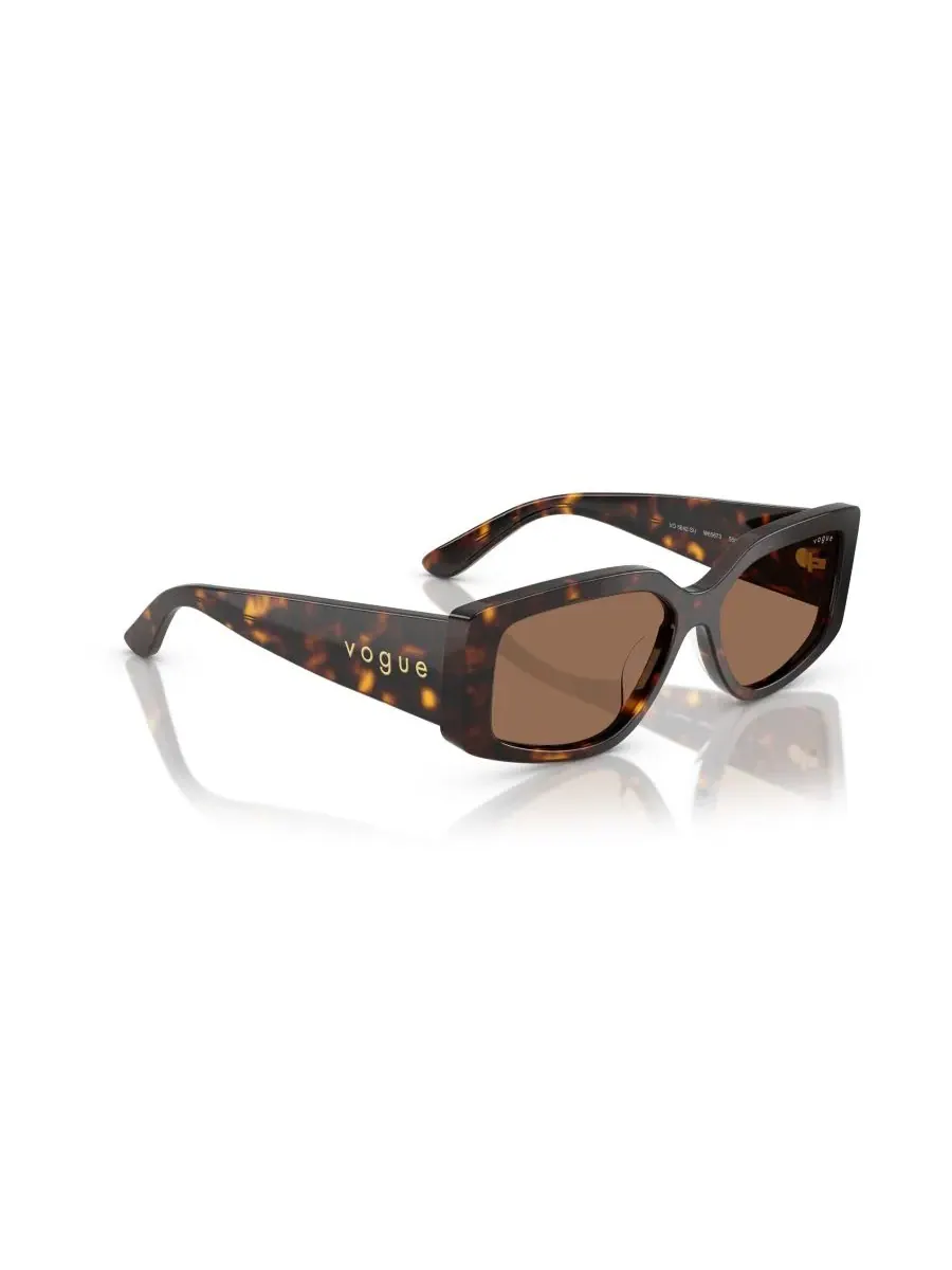 Женские прямоугольные солнцезащитные очки, VO5642SU Vogue Eyewear, темно-havana — изображение 6 из 7, коричневый