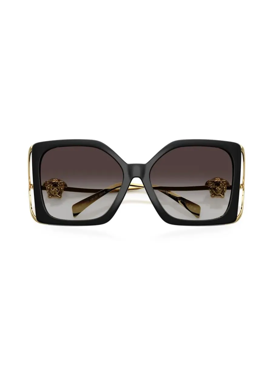 Женские квадратные солнцезащитные очки, VE4502U Versace — изображение 2 из 6, черный