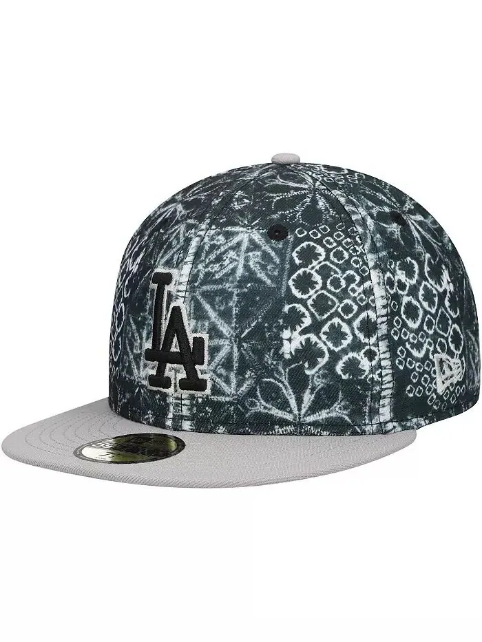 Мужская черная приталенная шляпа Los Angeles Dodgers Sands 59FIFTY New Era