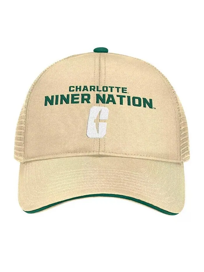Мужская регулируемая шляпа Charlotte 49ers Wyatt золотого цвета Colosseum — изображение 4 из 4