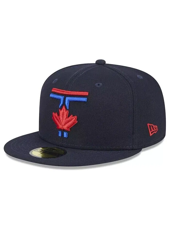 Мужская темно-синяя приталенная шляпа Toronto Blue Jays 2024 City Connect 59FIFTY New Era